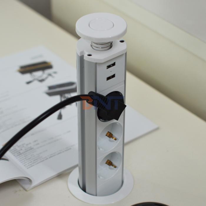 Aluminum alloy desk tower power socket BP101(6cm)