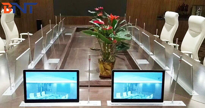 BNT18.5带麦异步升降器在法国政府会议室