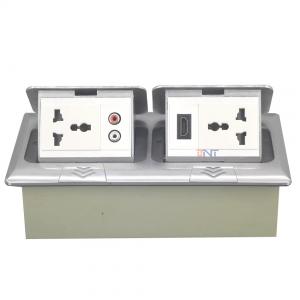 弹起隐藏式不锈钢材质的地面插座  FS22