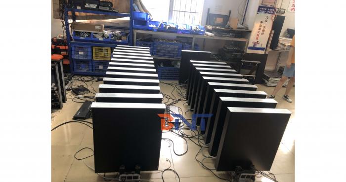 2021-5-25  18台21.5寸超薄升降器AML-21.5完成测试