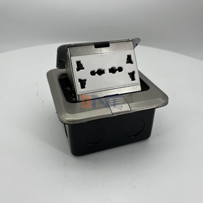 弹起隐藏式不锈钢材质的地面插座  FS03A两万用