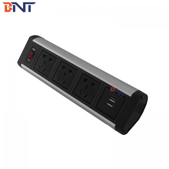 Movable desk edge mounted socket BTS-303