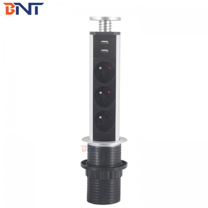 Aluminum alloy desk tower power socket BP101