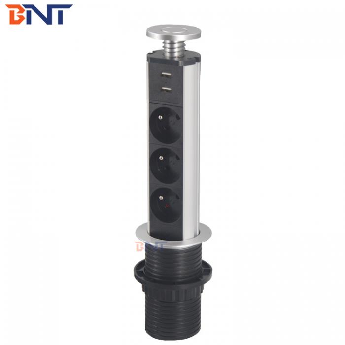 Aluminum alloy desk tower power socket BP101