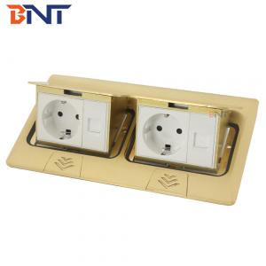 double eu power plug  floor pop up socket outlet used for office space