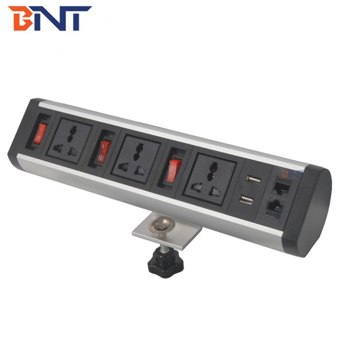 Movable clamp on desk socket BTS-407