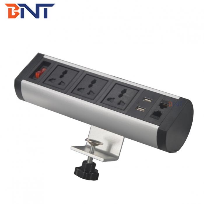 Movable clamp on desk socket BTS-406