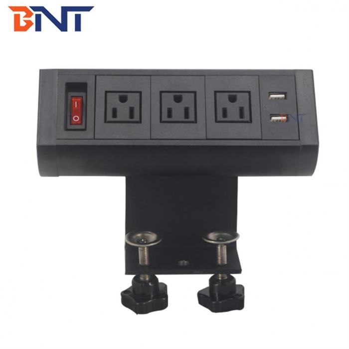 Movable clamp on desk socket BTS-303US