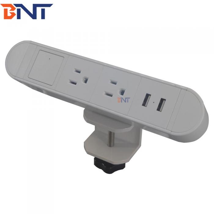 Clamp tabletop socket with usb charger BCS-606S