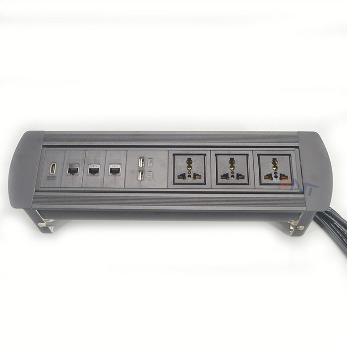 Manaul rolling desk power outlet MK8224