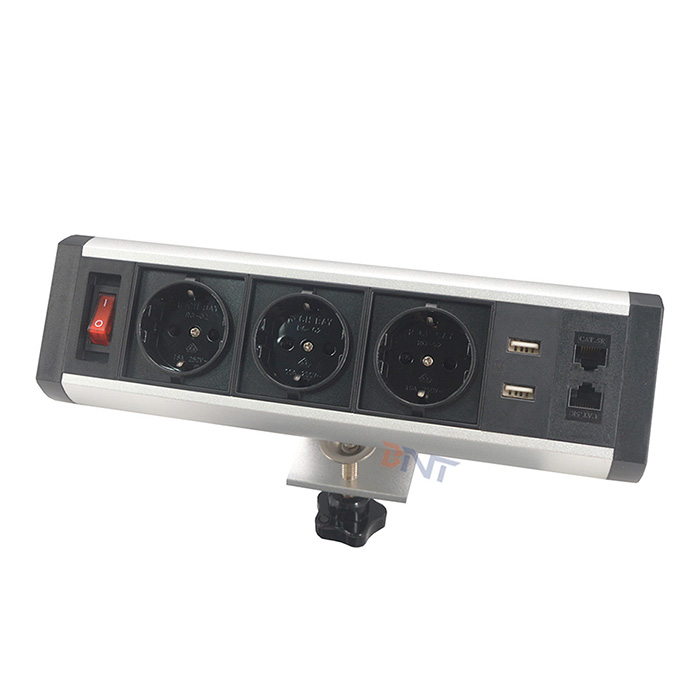 Clamp table top power data socket BTS-413EU