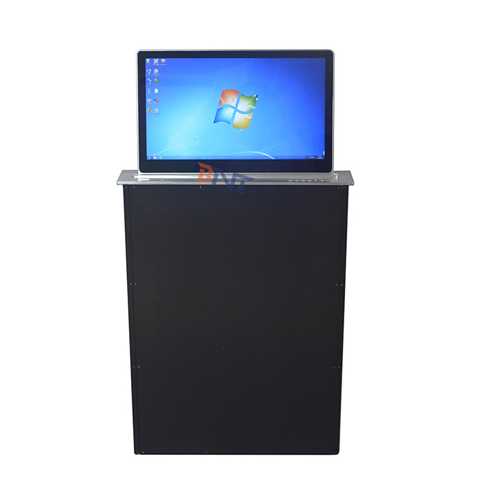 Build in touch screen retractable monitor lift AML-21.5