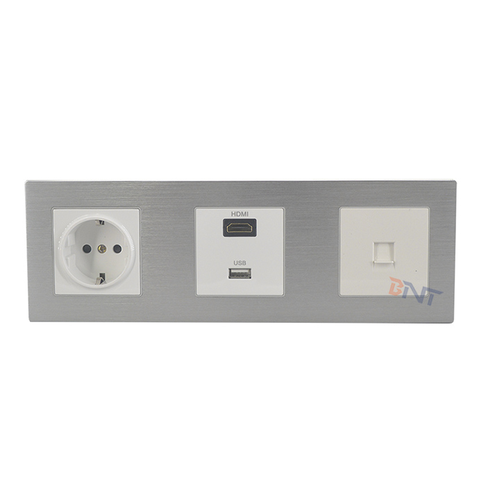 Multimedia wall socket panel outlet WS306