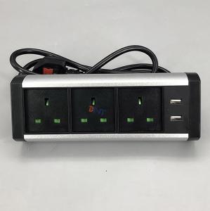 Triple UK power with usb charger table socket BTS-302UK