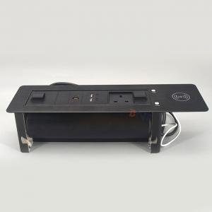 Motorized rotate flush mounted table power outlet EK9813UK