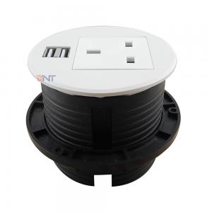 Round desktop power socket TS80