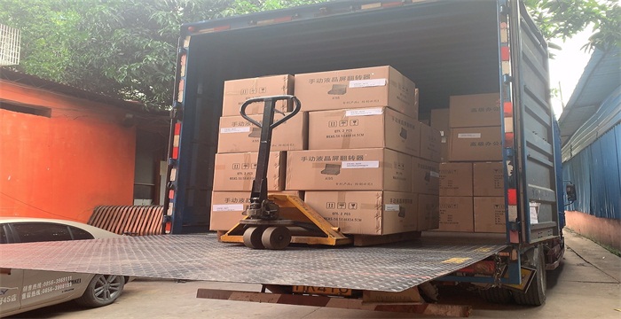 2021-11-04  Shipment of 140PCS Smart Flip Top Computer Desk to Romania