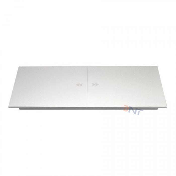 Aluminum Alloy  Slip-Open Design Desktop Power Outlet for Embedded Installation and EU Power Supply