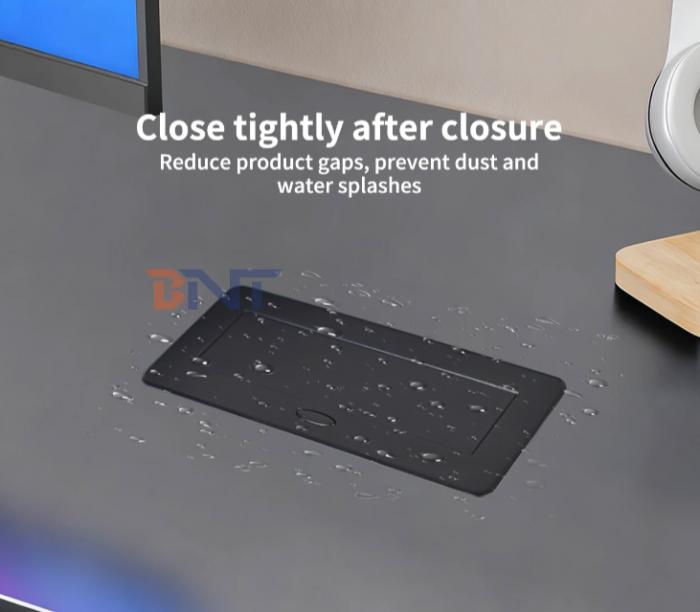 New Launch Round Corner Pop-Up Table Top Socket Box - Multi-Functional Configuration with Multiple Plug Outlets, Factory Wholesale Price for Commercial & Residential Use