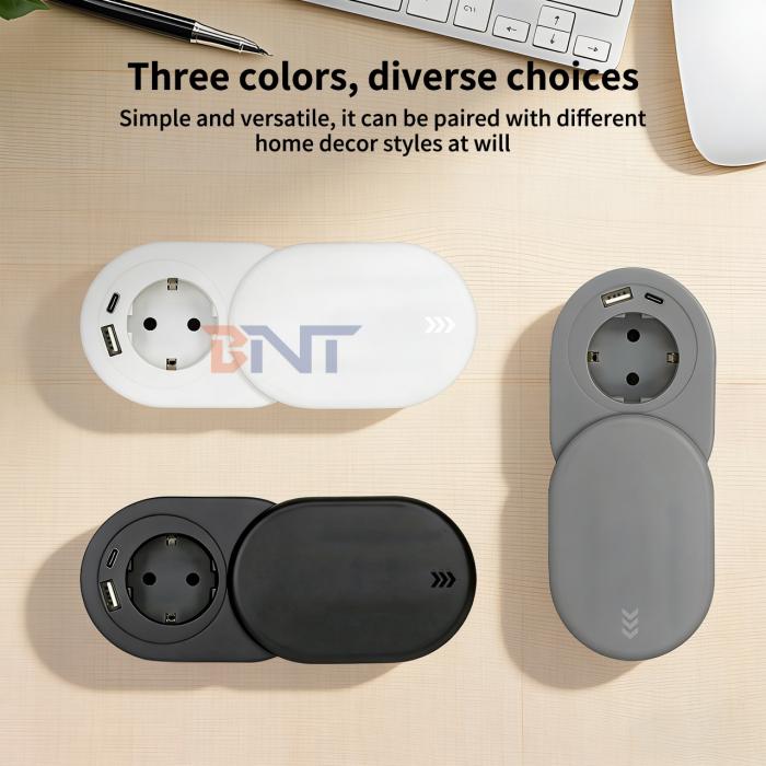 BNT Launches New Rotatable Multi-functional EU Plug Adapter in Three Trendy Colors for Home & Travel Charging
