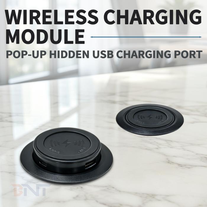 BNT Launches New Pop-Up Wireless Charging Module with Hidden USB Charging Ports