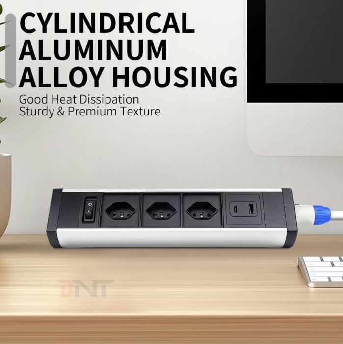 New  Desk Power socket Launched — Brazil Standard Sockets with 65W PD Fast Charging