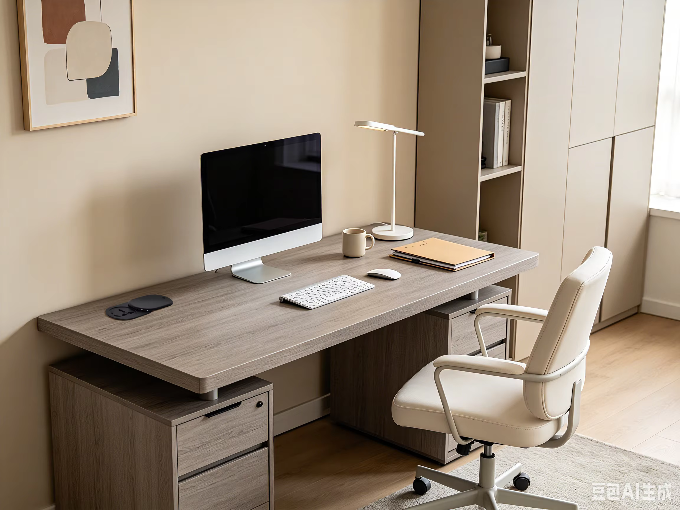 60 mm Slip-Open Desk Socket with USB-A and USB-C