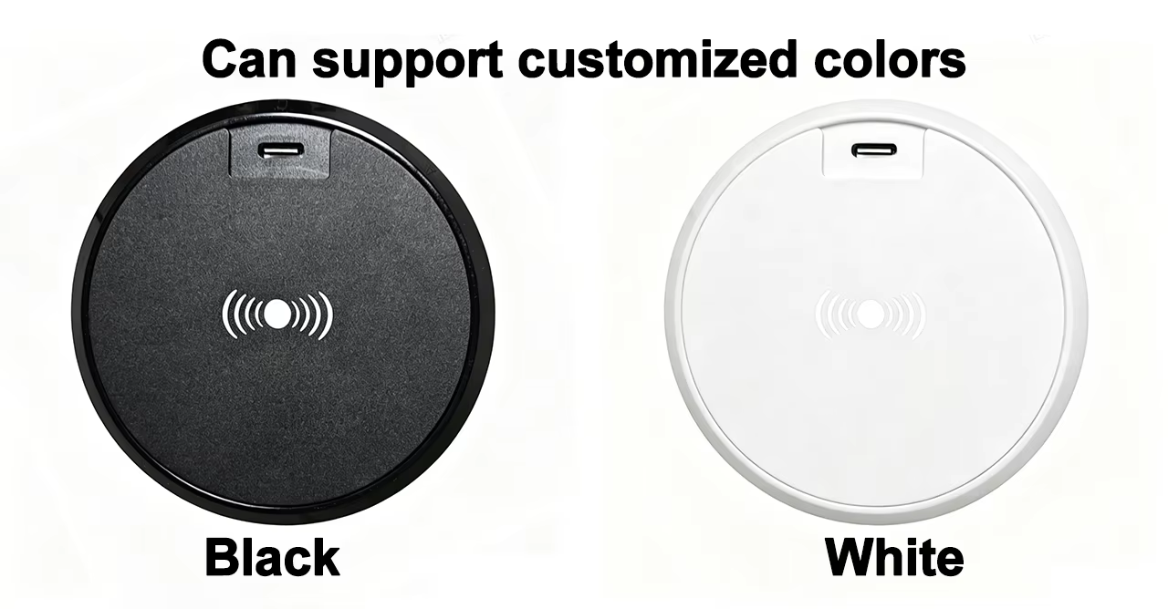 70 mm Desk Grommet, 15 W Wireless + 40/45 W USB (W75)